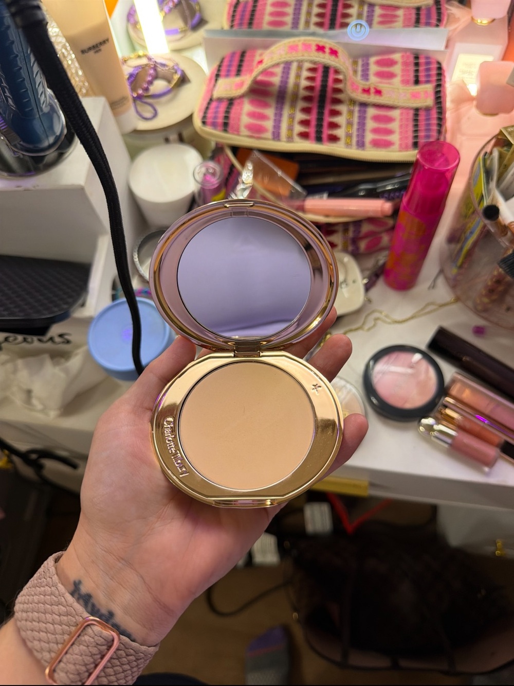 Charlotte Tilbury Pressed Setting Powder — Beige
